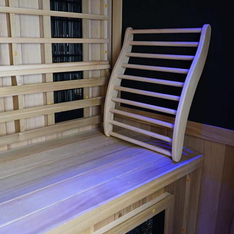 Finnmark Ergonomic Cedar Backrest - Sweet Life Saunas