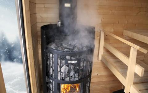 Harvia GreenFlame Series 15.9kW Wood Sauna Stove - Sweet Life Saunas