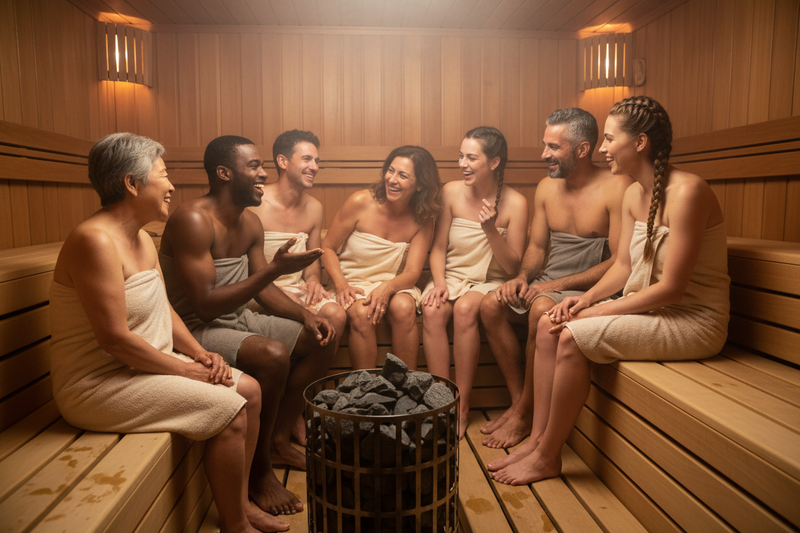 5-8 Person Large Saunas
