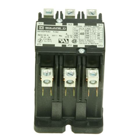 Mr.Steam Contactor, 50A, 3-Pole, 120V, 50/60, CU Series