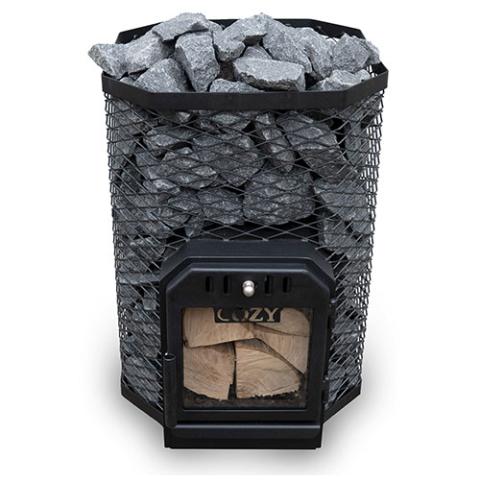 Cozy Heat O Floor Mount Wood-Burning Sauna Stove With Sauna Stones - Thumbnail 5