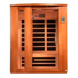Dynamic Saunas Lugano 3 Person Low EMF Far Infrared Sauna DYN-6336-02