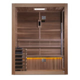 Golden Designs "Hanko Edition" 2-3 Person Traditional Sauna - Canadian Red Cedar Interior