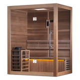 Golden Designs "Hanko Edition" 2-3 Person Traditional Sauna - Canadian Red Cedar Interior