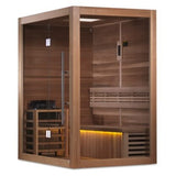 Golden Designs "Hanko Edition" 2-3 Person Traditional Sauna - Canadian Red Cedar Interior