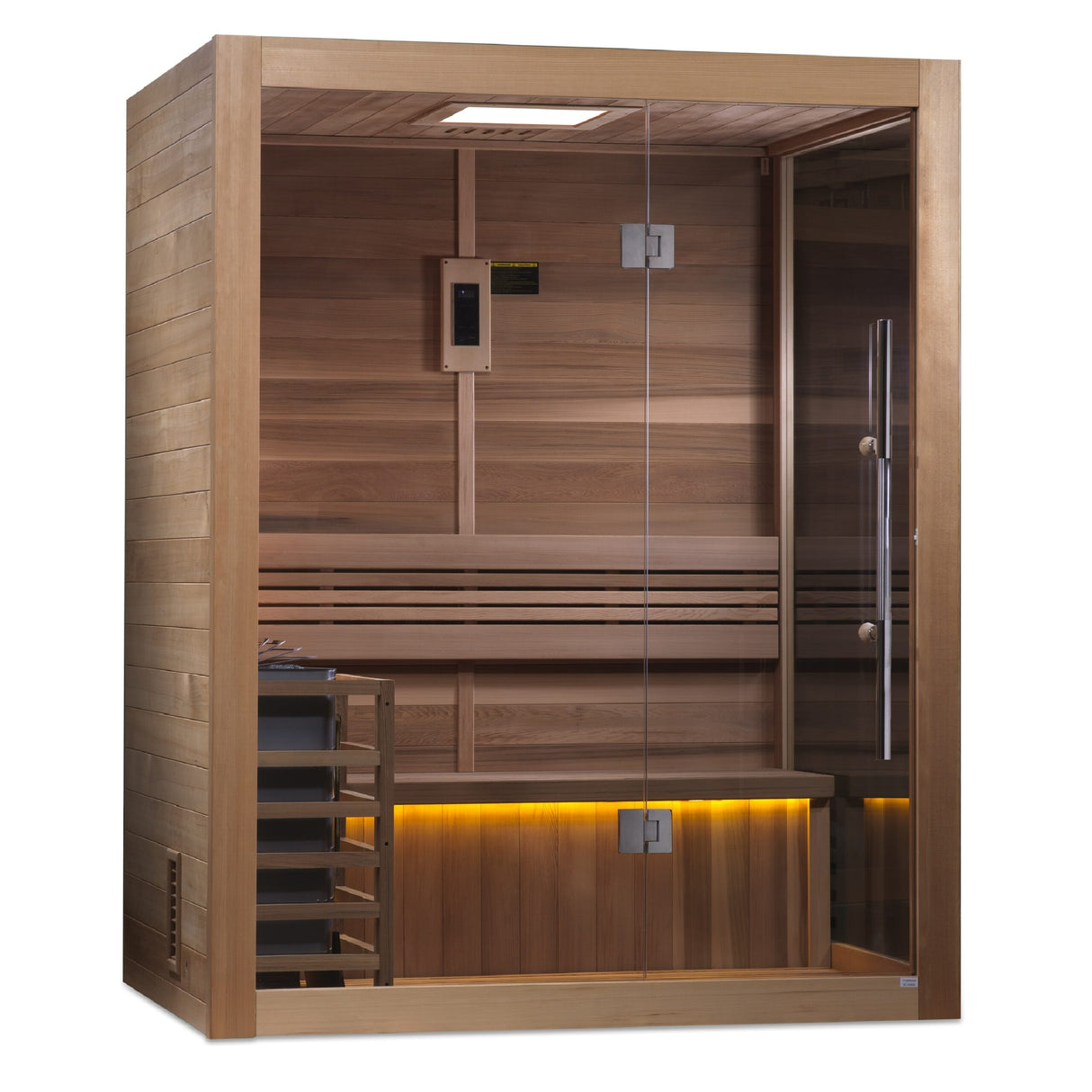 Golden Designs "Hanko Edition" 2-3 Person Traditional Sauna - Canadian Red Cedar Interior