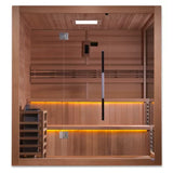 Golden Designs "Kuusamo Edition" 6 Person Traditional Sauna - Canadian Red Cedar Interior