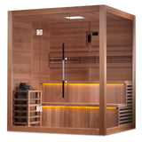 Golden Designs "Kuusamo Edition" 6 Person Traditional Sauna - Canadian Red Cedar Interior