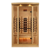 Golden Designs Sunrise 2 Person Full Spectrum Infrared Sauna with Himalayan Salt Bar GDI-8020-03