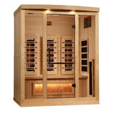 Golden Designs Supernova 3 Person Full Spectrum Infrared Sauna with Himalayan Salt Bar GDI-8030-03