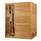 Golden Designs 2025 Soria 3 Per Hybrid Sauna (Indoor). Full Spectrum and Harvia Traditional Stove