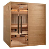 Golden Designs 2025 Toledo 6 Per Hybrid Sauna (Indoor). Full Spectrum and Harvia Traditional Stove