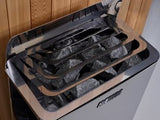 Golden Designs "Klosters" 6 Person Barrel Traditional Sauna - Comes with Heater, Stones, Controls, Lighting, and Accessories