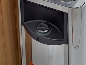 Golden Designs "Klosters" 6 Person Barrel Traditional Sauna - Comes with Heater, Stones, Controls, Lighting, and Accessories