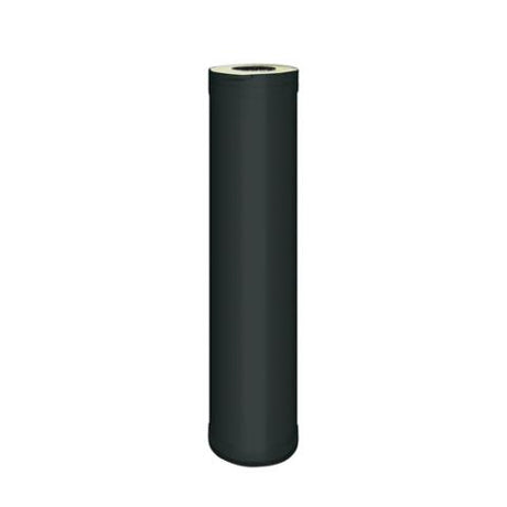 Harvia Sauna Wood Stove Chimney Extension, 1000mm, Black Steel - Sweet Life Saunas