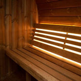 SaunaLife ERGO Series Sauna Barrel, Rear Window, 4-Person