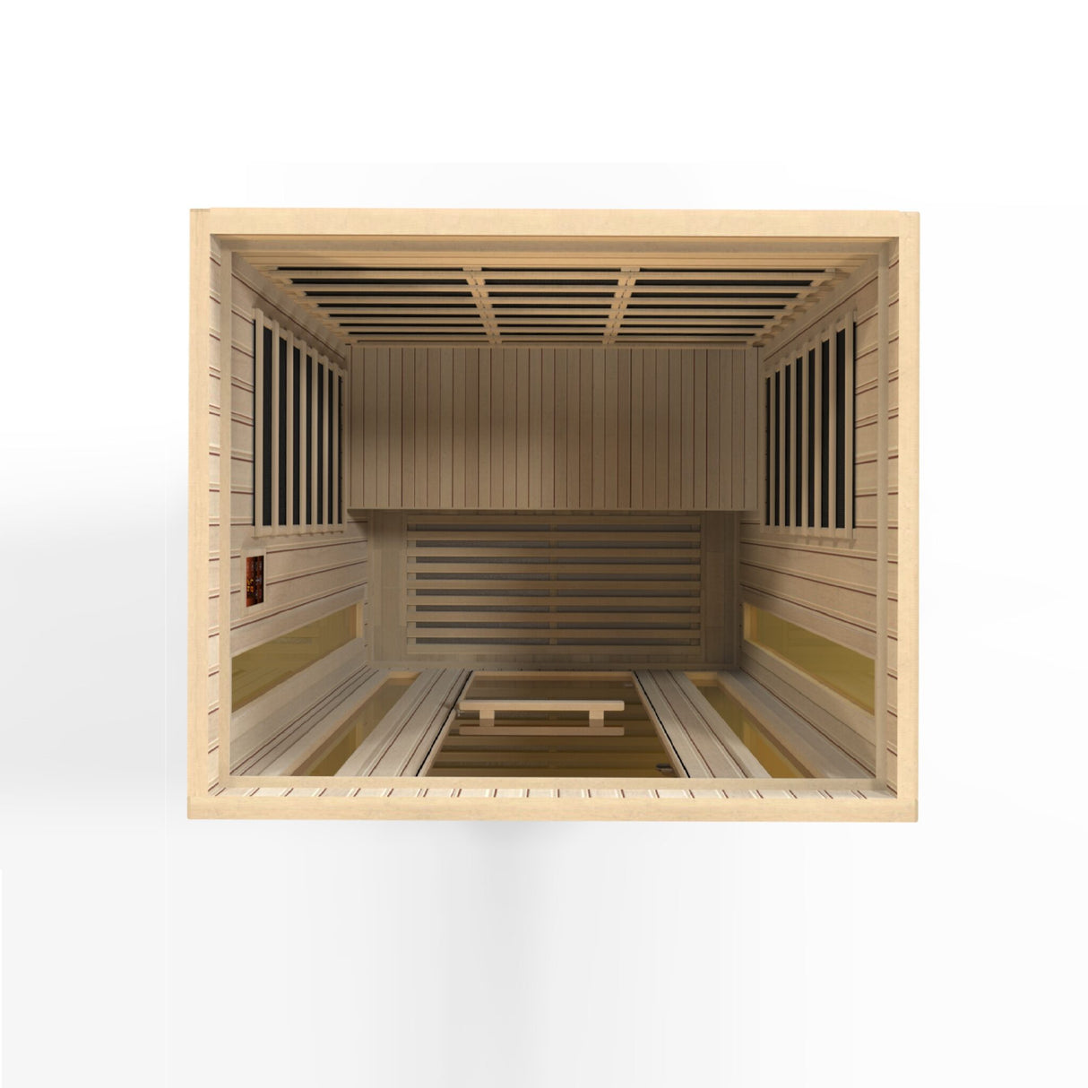 Maxxus "Trinity" Dual Tech 3 person Low EMF FAR Infrared Sauna Canadian Hemlock