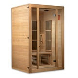 Maxxus “Seattle” 2 person Near Zero EMF FAR Infrared Sauna Canadian Hemlock