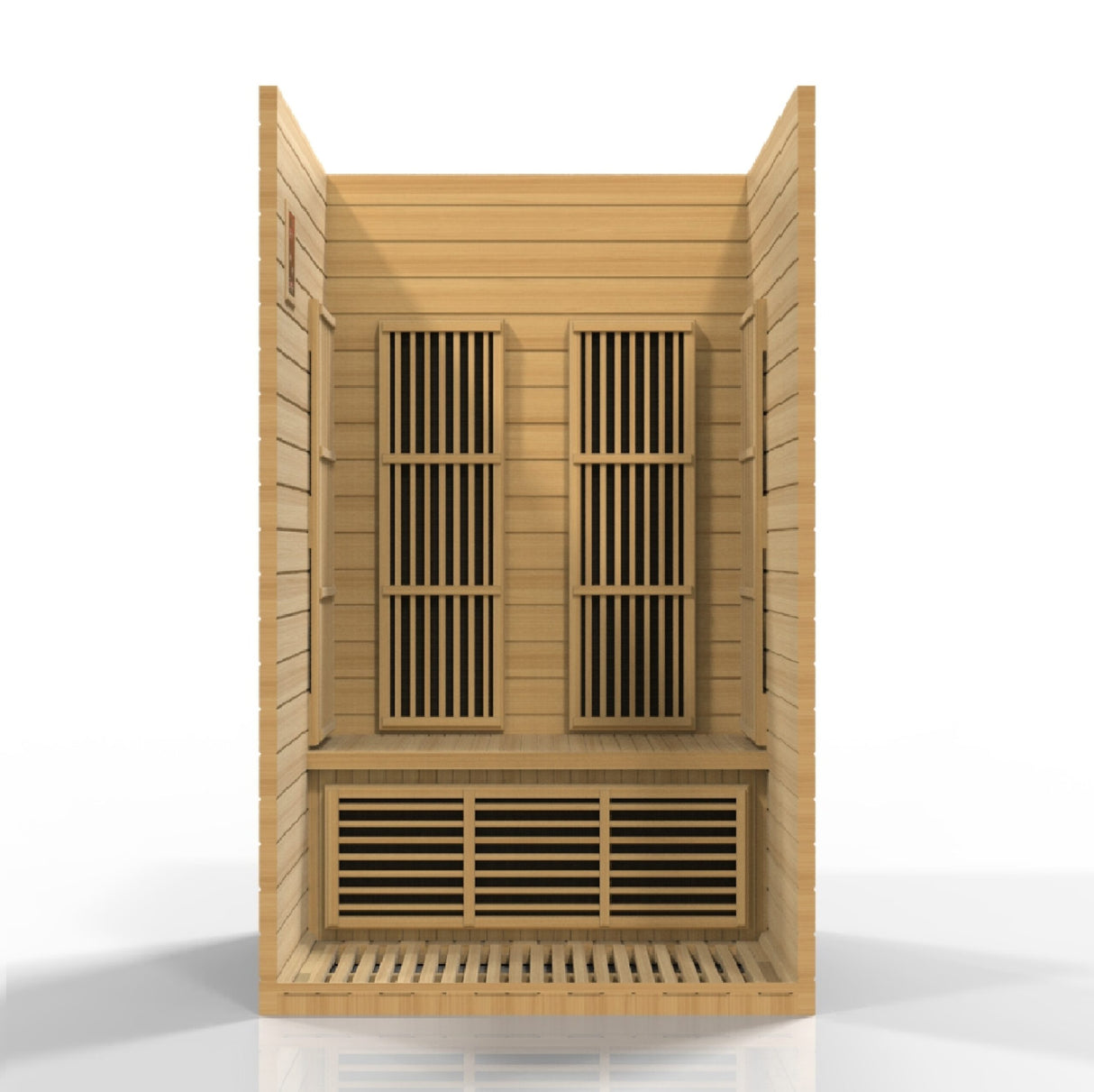 Maxxus “Seattle” 2 person Near Zero EMF FAR Infrared Sauna Canadian Hemlock