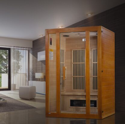 The Aspen by Maxxus Saunas, 2 person, Dual Tech Low EMF FAR, Canadian Hemlock, Infrared Sauna