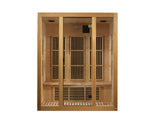 “Bellevue” 3 Person Near Zero EMF FAR Infrared Sauna Canadian Hemlock