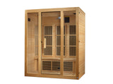 “Bellevue” 3 Person Near Zero EMF FAR Infrared Sauna Canadian Hemlock