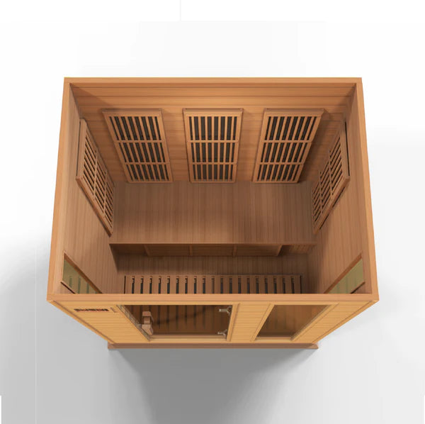 Maxxus "Montilemar Edition" 3 Person Near Zero EMF FAR Infrared Sauna - Canadian Red Cedar