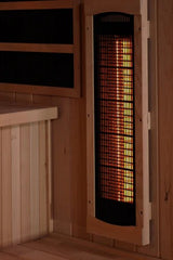 Home Saunas Golden Designs Orion 4 Person Full Spectrum Infrared Sauna with Himalayan Salt Bar GDI-8040-03