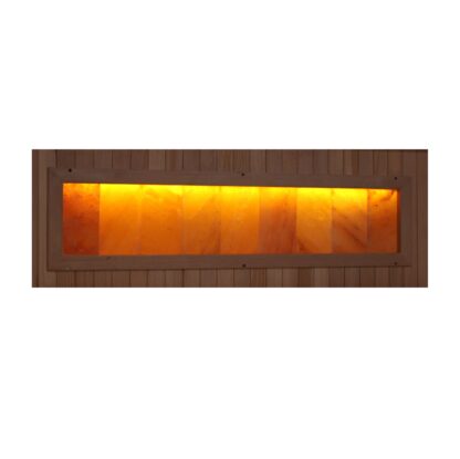 Golden Designs Eclipse 3 Person Near Zero EMF Full Spectrum Infrared Sauna with Himalayan Salt Bar GDI-8230-01