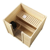 SaunaLife Garden-Series Outdoor Home Sauna DIY Kit w/LED Light System, Up to 4 Persons - Sweet Life Saunas
