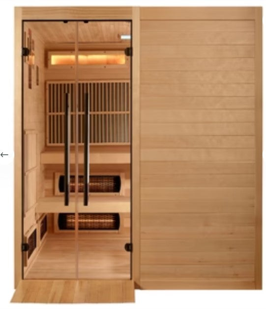 Golden Designs Toledo 6 Per Hybrid Sauna Indoor Full Spectrum and Harvia Traditional Stove GDI-8360-01