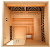 Golden Designs Toledo 6 Per Hybrid Sauna Indoor Full Spectrum and Harvia Traditional Stove GDI-8360-01