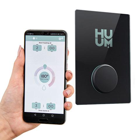 HUUM Sauna Heater Control with Wi-Fi, Digital On/Off, Time,Temp, Glass - Sweet Life Saunas