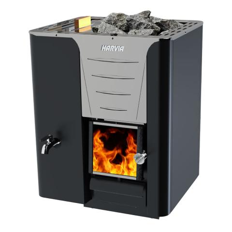 Harvia Pro Series LS, 24.1kW, Sauna Wood Stove with Water Tank - Sweet Life Saunas