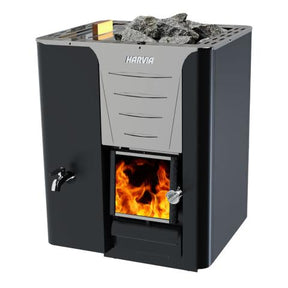 Harvia Pro Series LS, 24.1kW, Sauna Wood Stove with Water Tank - Sweet Life Saunas