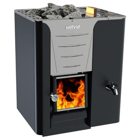Harvia Pro Series RS, 24.1kW, Sauna Wood Stove with Water Tank - Sweet Life Saunas