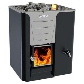 Harvia Pro Series RS, 24.1kW, Sauna Wood Stove with Water Tank - Sweet Life Saunas