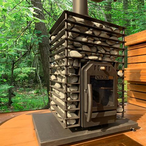 Cozy Heat Quattro Wood-Burning Sauna Stove, Up to 18kW