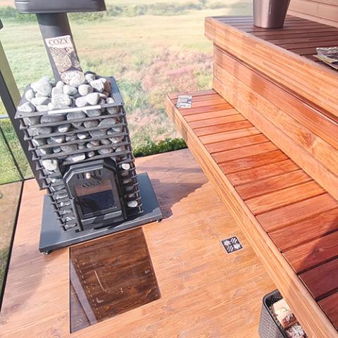 Cozy Heat Quattro Wood-Burning Sauna Stove, Up to 18kW