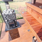 Cozy Heat Quattro Wood-Burning Sauna Stove, Up to 18kW