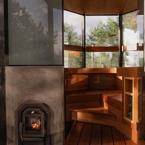 Cozy Heat OG-TW Wood-Burning Sauna Stove, Up to 18kW