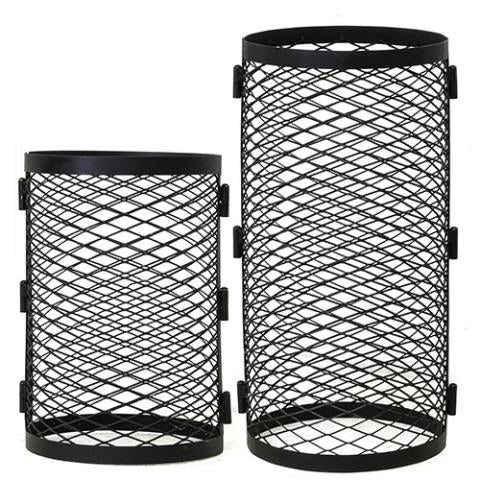 Cozy Heat H500 Chimney Cover, Grid, Black Stainless Steel