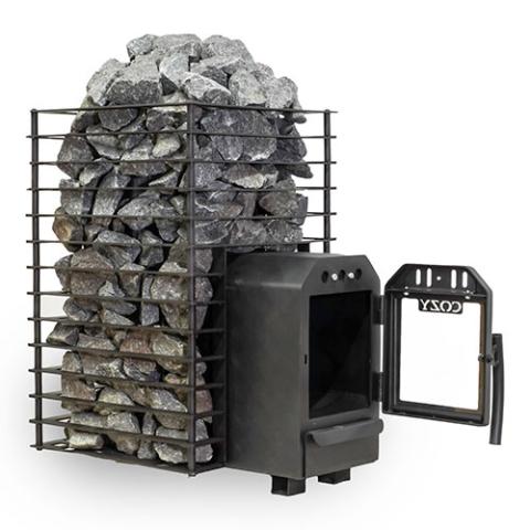 Cozy Heat Quattro TW Wood-Burning Sauna Stove, Up to 18kW