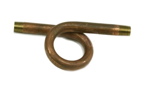 Mr. Steam Pigtail, 1/4" NPT, 180 Deg, CU Series
