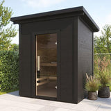SaunaLife Garden-Series Outdoor Home Sauna DIY Kit w/LED Light System, Up to 4 Persons - Sweet Life Saunas