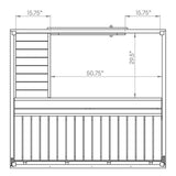 SaunaLife Garden-Series Outdoor Home Sauna DIY Kit w/LED Light System, Up to 4 Persons - Sweet Life Saunas