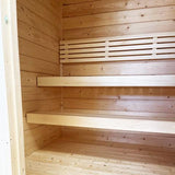 SaunaLife Garden-Series Outdoor Home Sauna DIY Kit w/LED Light System, Up to 4 Persons - Sweet Life Saunas
