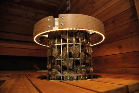 Harvia Safety Railing w/ LED-Lighting for Cilindro Half 6/8kW - Sweet Life Saunas