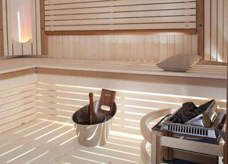Harvia TopClass Series 8kW, Stainless Steel, Sauna Heater, Built-In Temperature Controls - Sweet Life Saunas