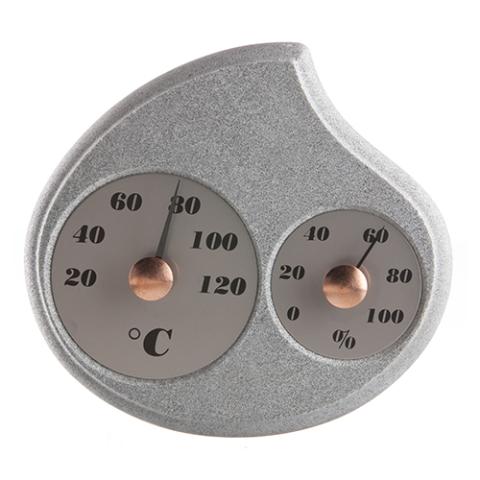 Sauna HUKKA Celsius Thermometer and Hygrometer, Droplet